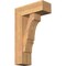 Ekena Millwork Balboa Block Smooth Bracket w/ Offset Brace, Western Red Cedar, 7 1/2"W x 20"D x 32"H BKT0806X20X32BOA05SWR - alternate 1
